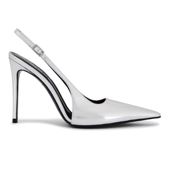 Retrofête Cindy Slingback Heel in Silver – Size 36 EU / 9 US – EUC - Picture 2 of 10